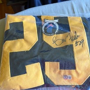 Barry Foster Autograph Jersey.  Beckett COA